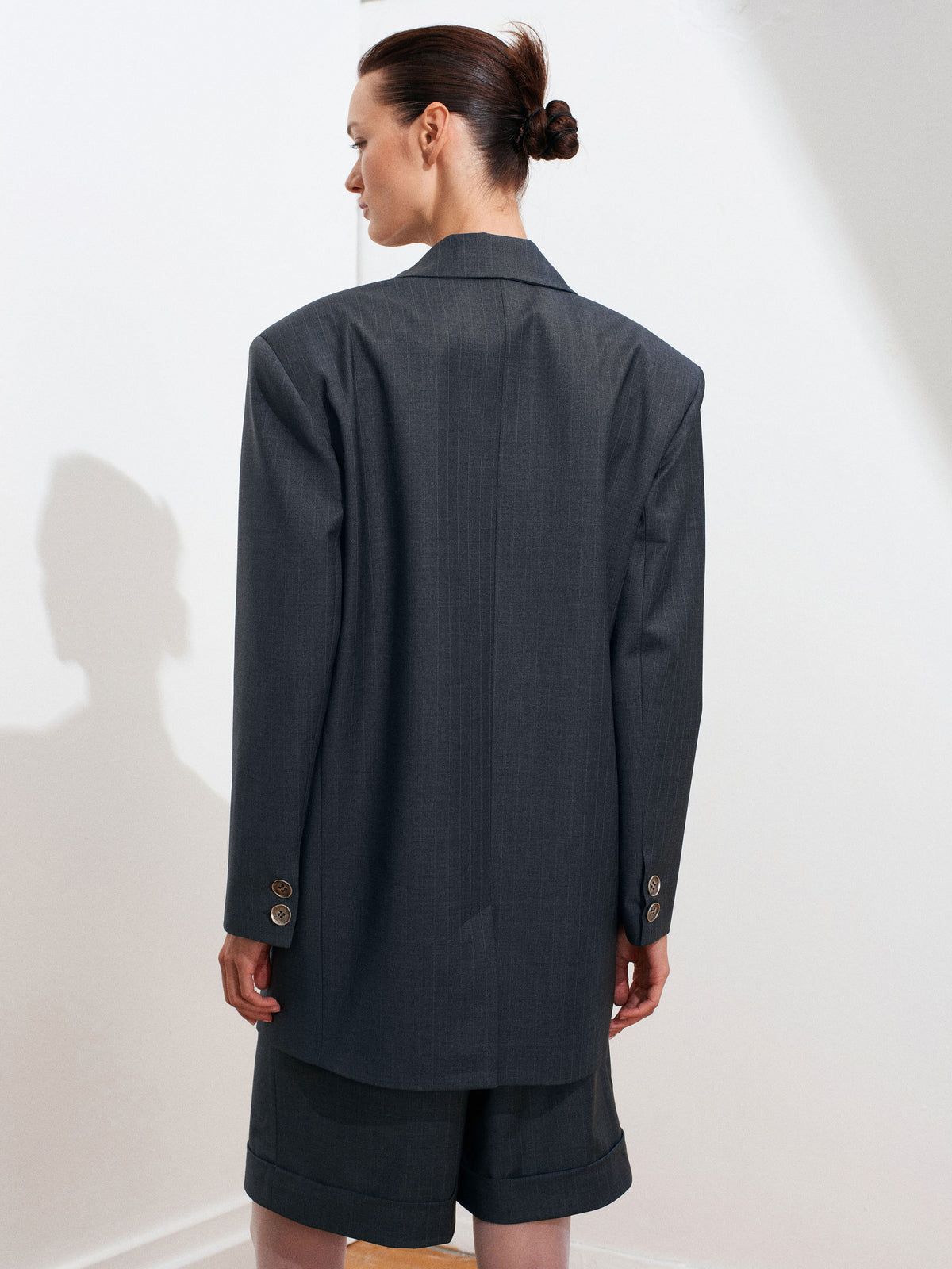 Guru Boyfriend Çizgili Blazer