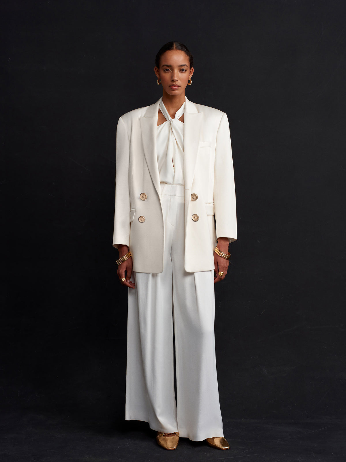 The Night Vegan İpek Blazer
