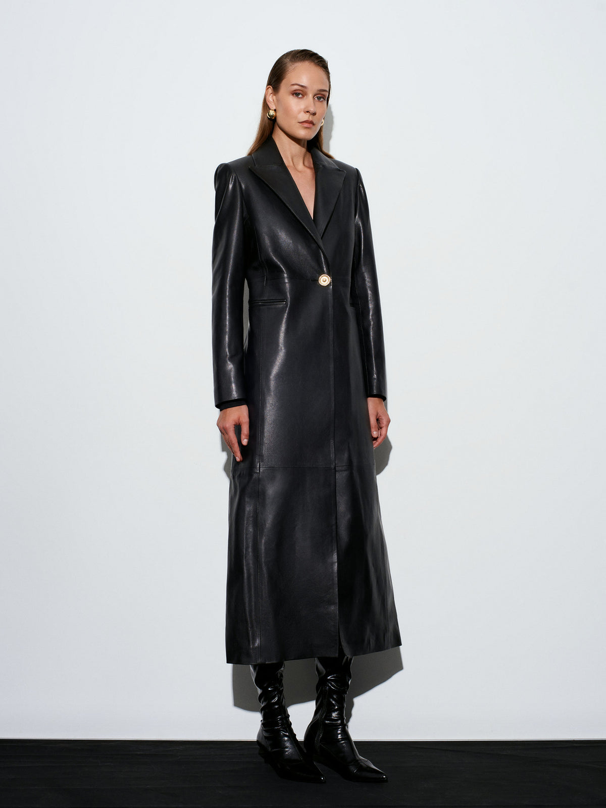 Venüs Maxi Deri Blazer
